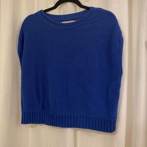 Loft cap sleeve sweater